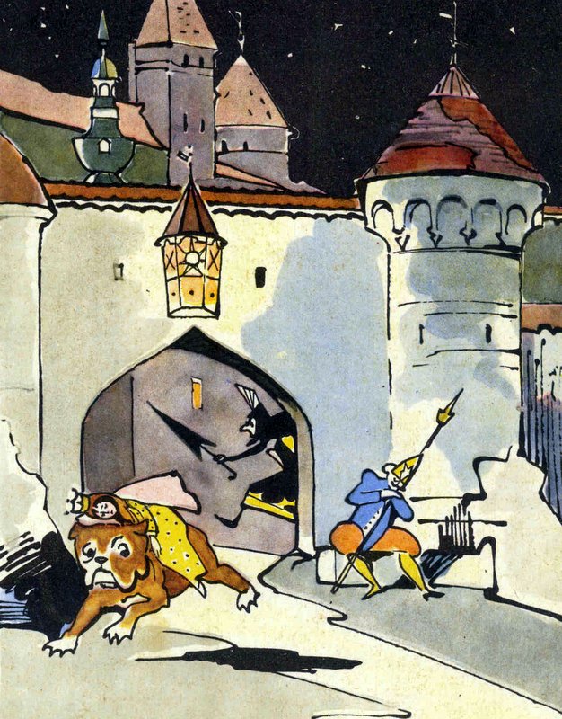 Иллюстрации Валерия Алфеевского к сказке «Огниво»