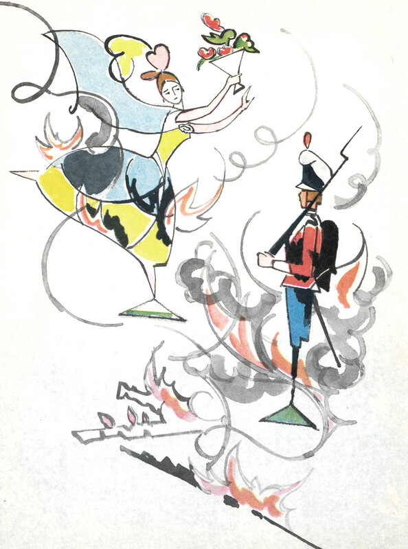 Иллюстрации Валерия Алфеевского к сказке «Стойкий оловянный солдатик»