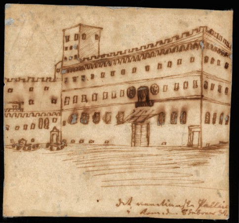 Х.К. Андерсен. Палаццо ди Венеция, Рим, Италия. 8 февраля 1834 года