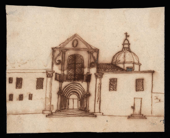 Х.К. Андерсен. Церковь и монастырь Святого Антония в Риме, Италия. 7 февраля 1834 года