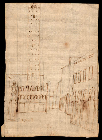 Х.К. Андерсен. Башня в Болонье, Италия. 17 апреля 1834 года