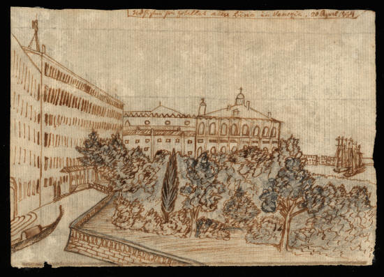 Х.К. Андерсен. Вид из отеля all the Luna в Венеции. 20 апреля 1834 года