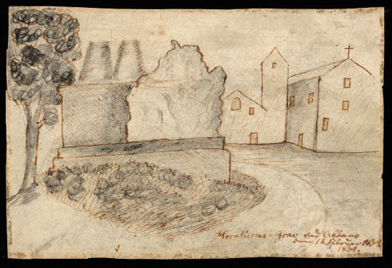 Х.К. Андерсен. Могила Горацио, Альбано, Италия. 12 февраля 1834 года