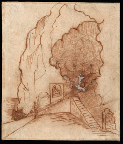 Х.К. Андерсен. Монастырь на вершине Амальфи, Италия. 5 марта 1834 года