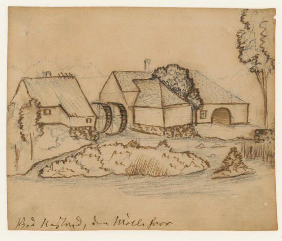 Х.К. Андерсен. Рядом с мельницей. Нествед, Дания. 4 июня 1836 года