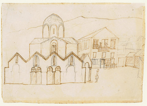 Х.К. Андерсен. Церковь Капникарея в Афинах, Греция. 1841 год