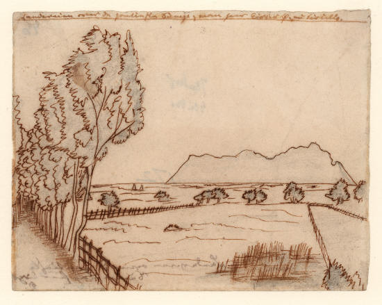 Х.К. Андерсен. Понтискские болота, остров Цирцеи, Монте-Чирчео, Италия. 22 марта 1834 года