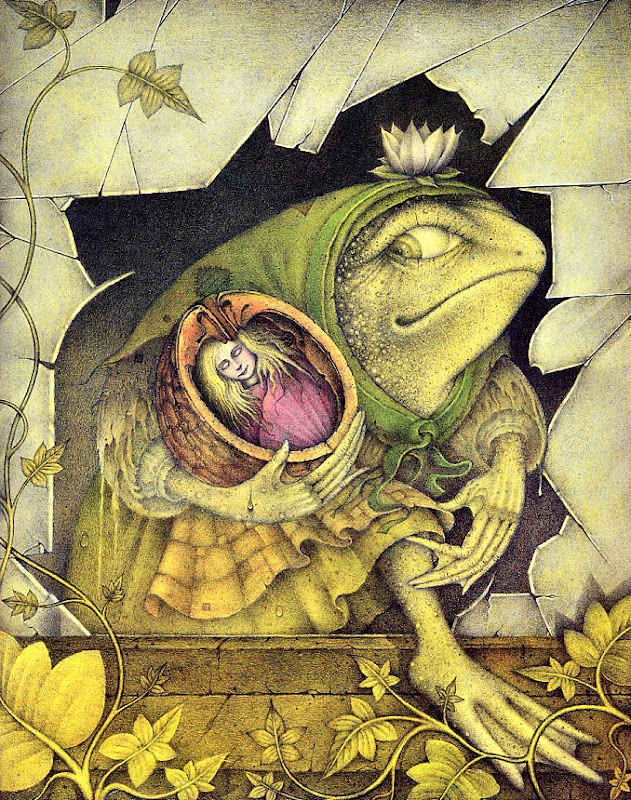 Иллюстрации Вейна Андерсона к сказке «Дюймовочка»