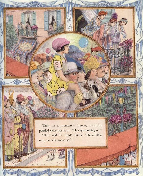 Иллюстрации Анджелы Барретт к сказке «Новый наряд короля»