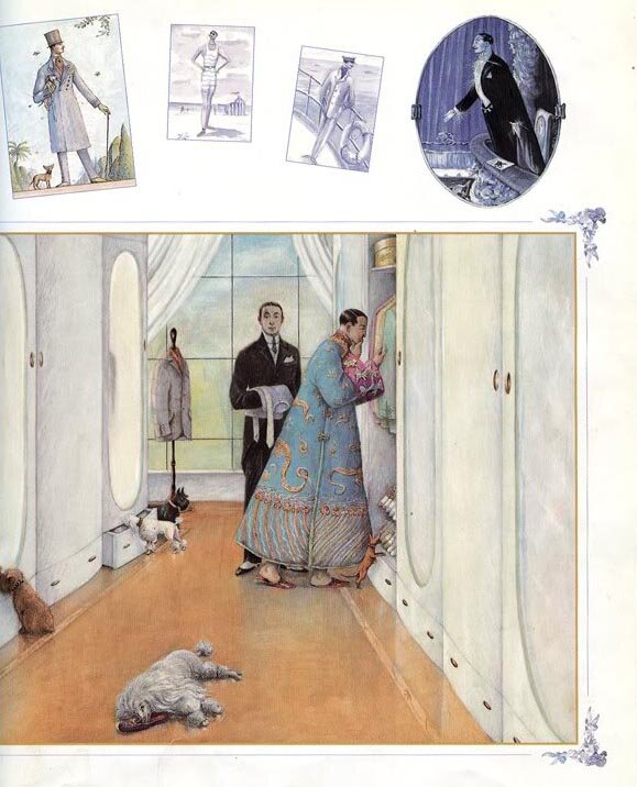 Иллюстрации Анджелы Барретт к сказке «Новое платье короля»