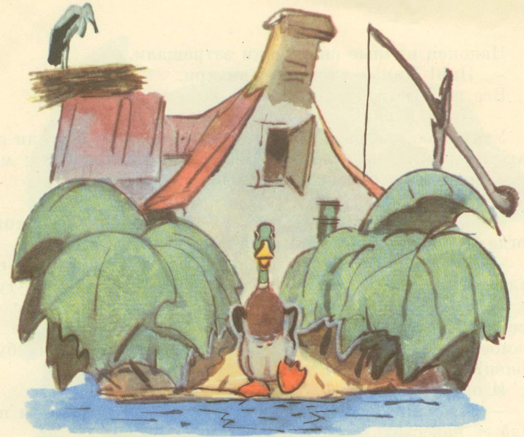 Иллюстрации Вениамина Белышева к сказке «Гадкий утенок»