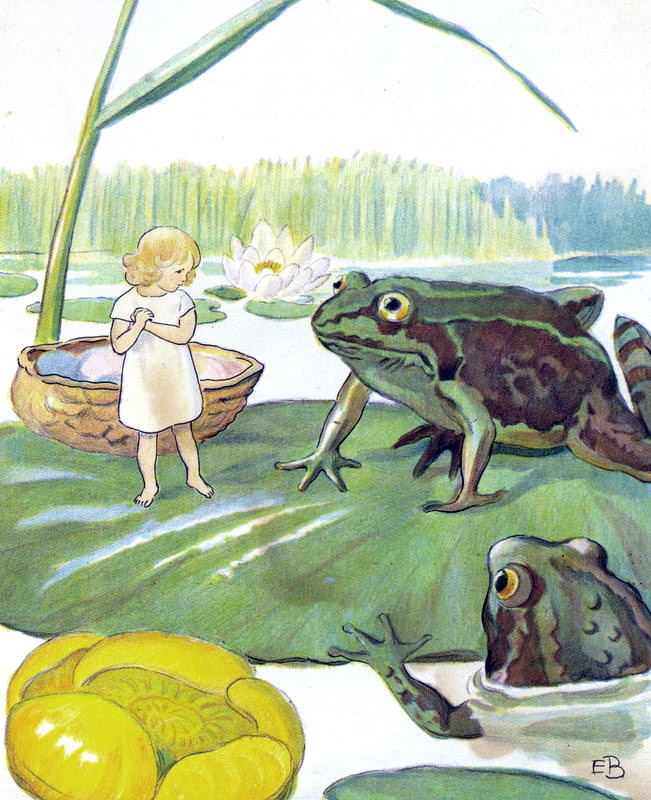 Иллюстрации Эльзы Бесков к сказке «Дюймовочка»
