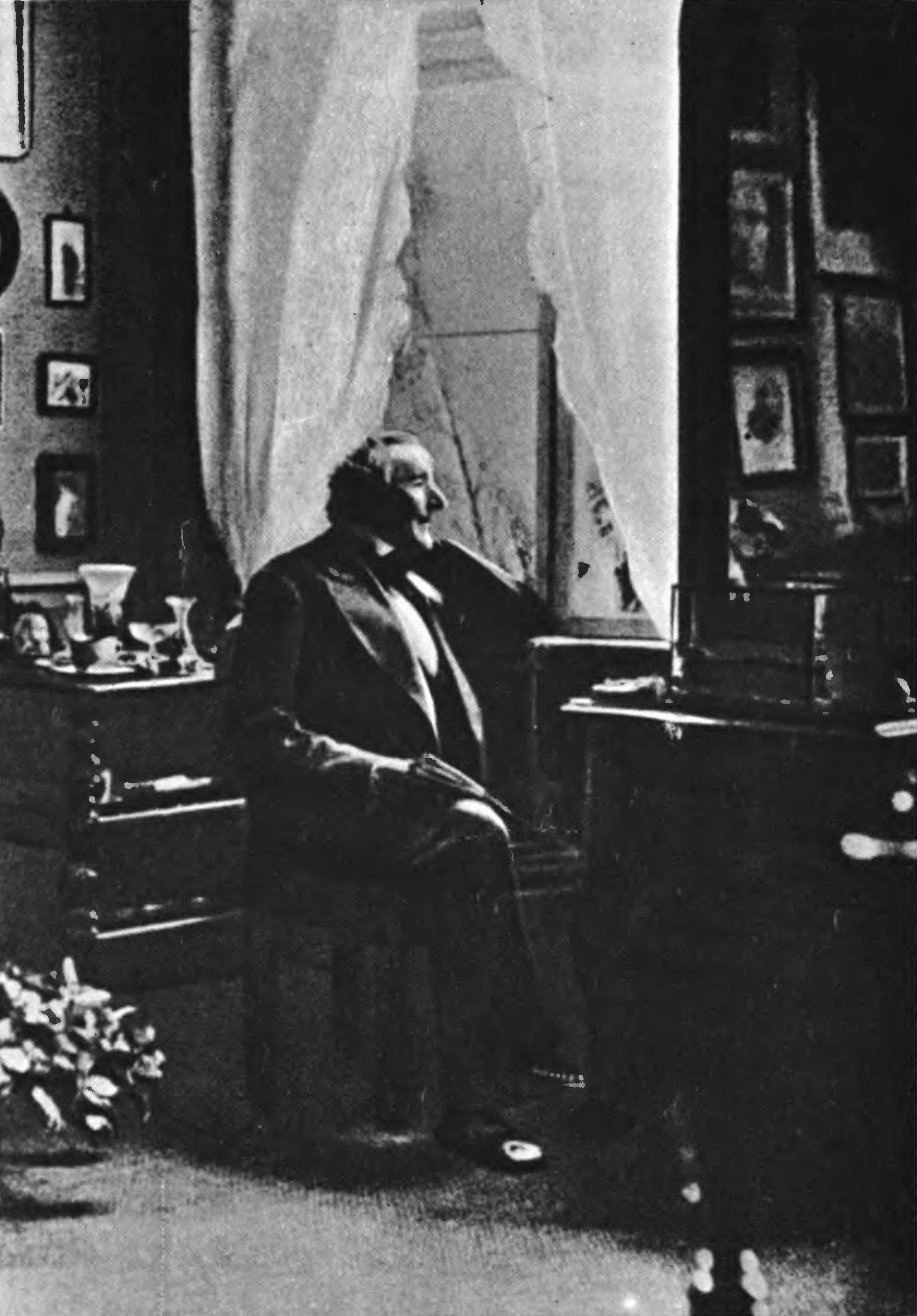 Х.К. Андерсен в своей квартире на Королевском канале. Фотография К. Веллера. 1874