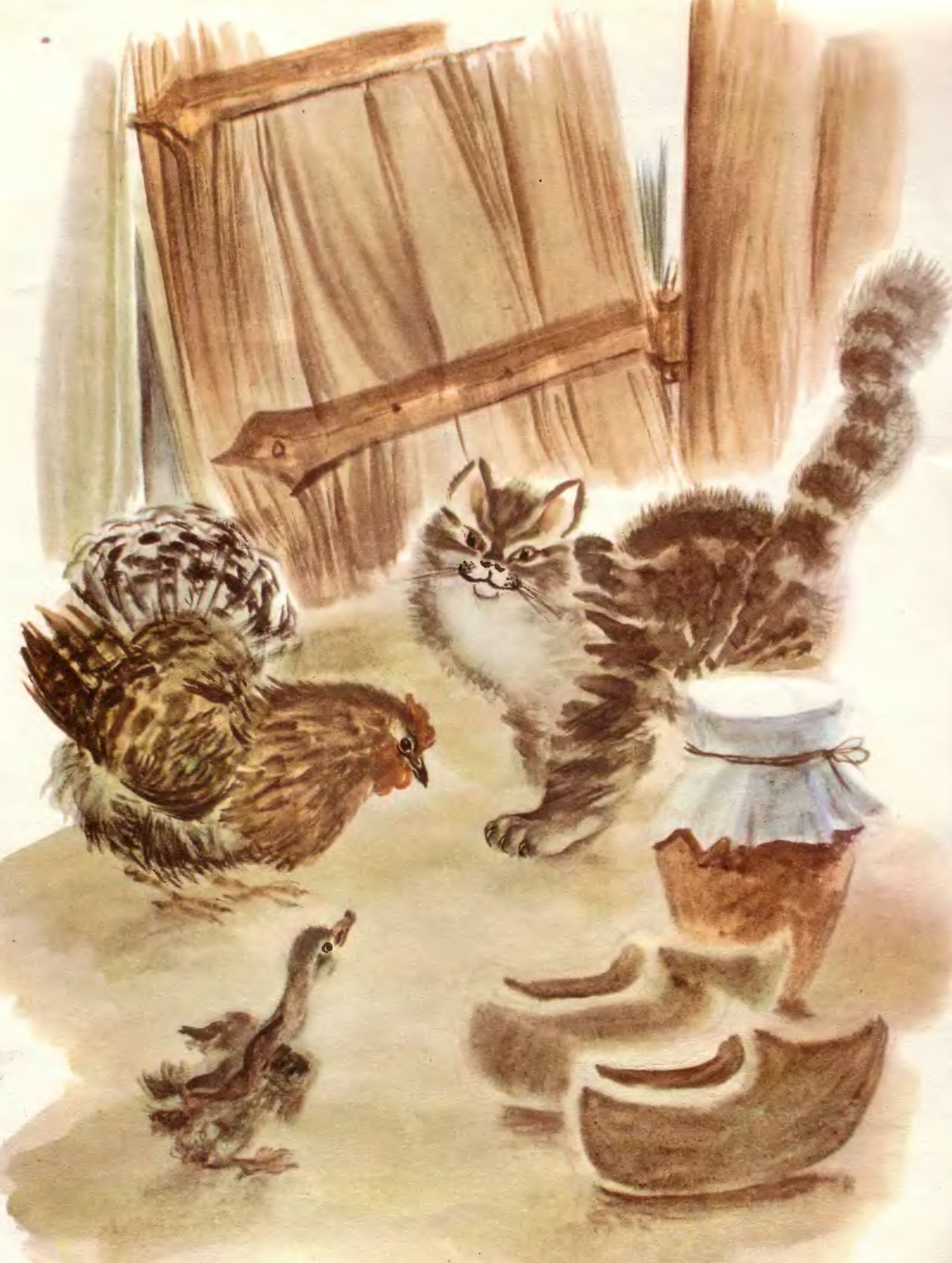 Иллюстрации Валентины Чиненовой к сказке «Гадкий утенок»
