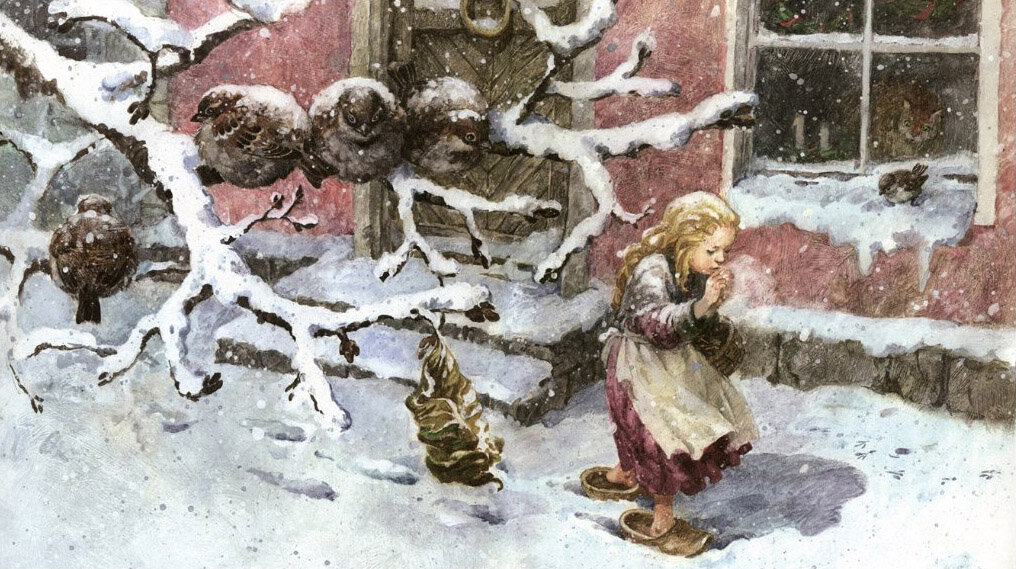 Иллюстрации Натальи Демидовой к сказке «Девочка со спичками»