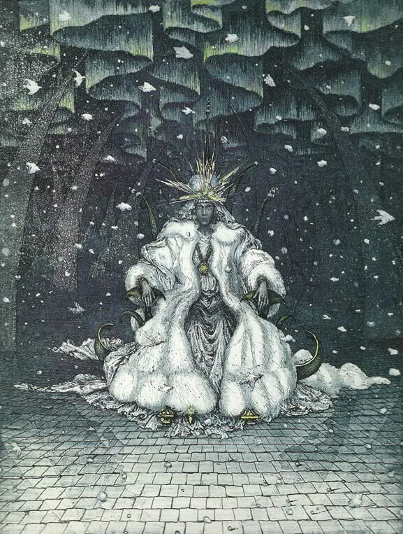 Иллюстрации Бориса Диодорова к сказке Андерсена «Снежная королева»