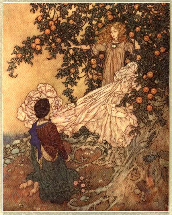 Иллюстрации Эдмунда Дюлака к сказке «Райский сад»