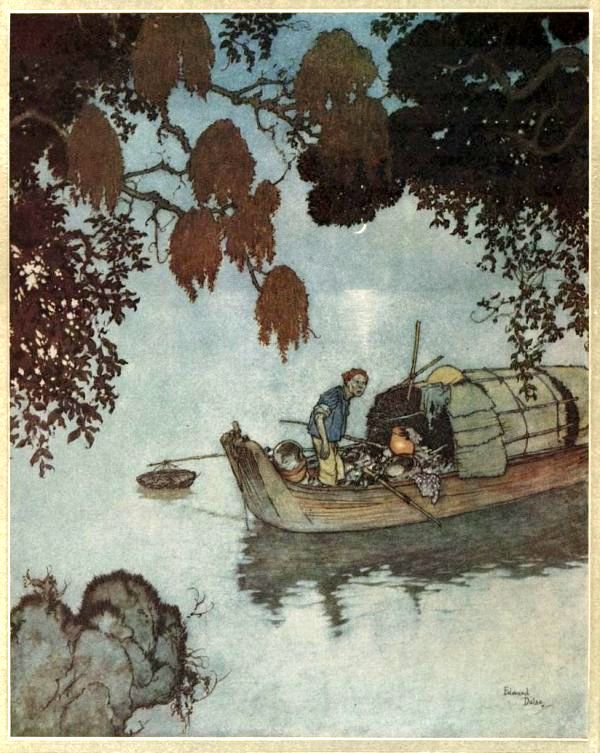 Иллюстрации Эдмунда Дюлака к сказке «Соловей»