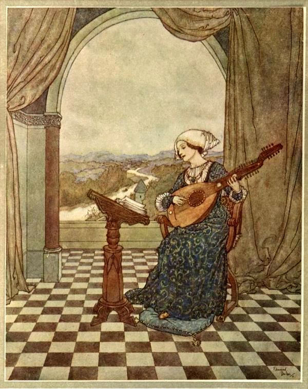 Иллюстрации Эдмунда Дюлака к сказке «Ветер рассказывает о Вальдемаре До и его дочерях»