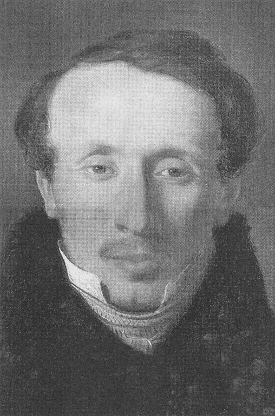 Андерсен в январе 1834 года. Портрет работы А. Кюхлера