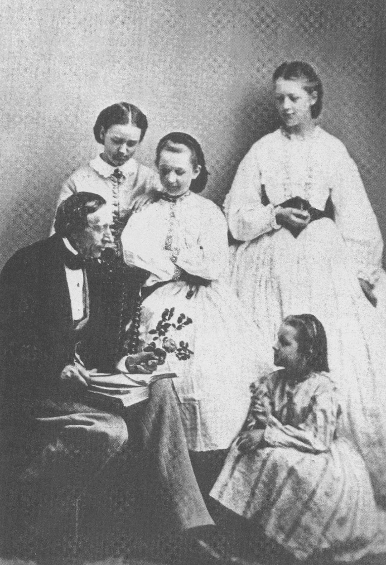 В кругу семейства Фрийс в поместье Фрийсенборг. 1863 г.