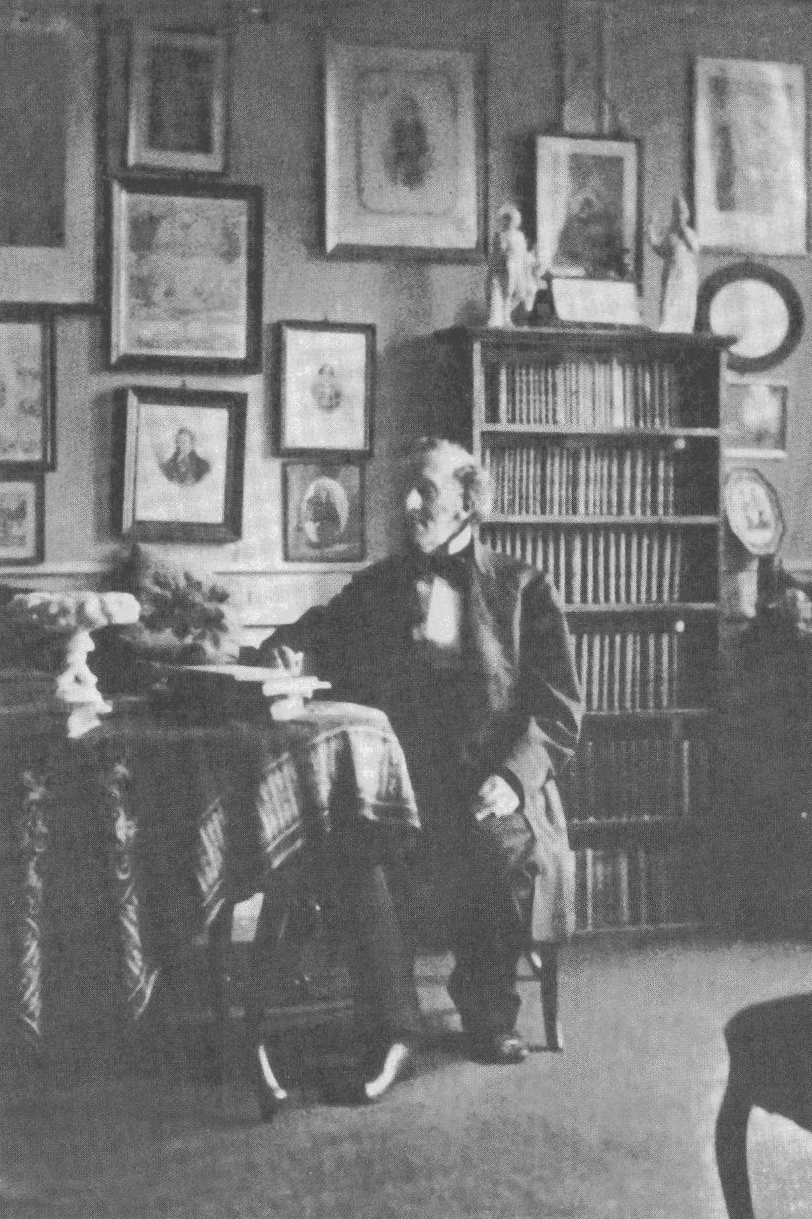 Андерсен в своей копенгагенской квартире в Нюхавне. Май 1874 г.