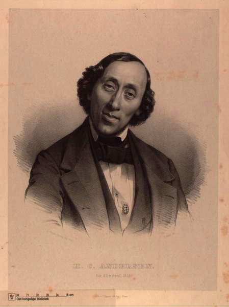 Ханс Кристиан Андерсен. Фотограф И.В. Гертнер, 1845