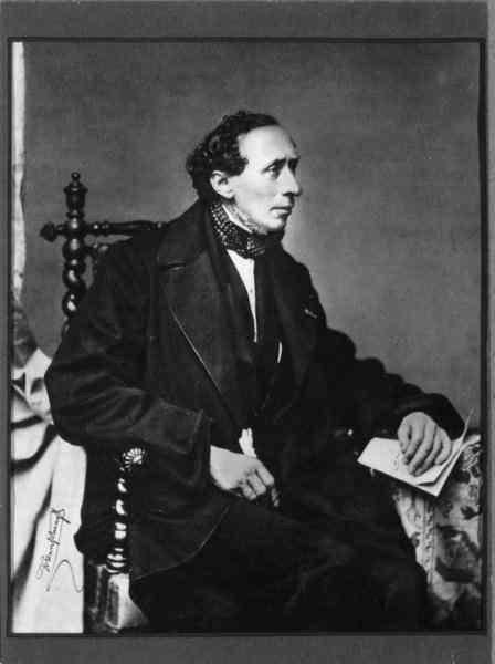 Ханс Кристиан Андерсен. Фотограф Франц Ханфштенгль, 1860