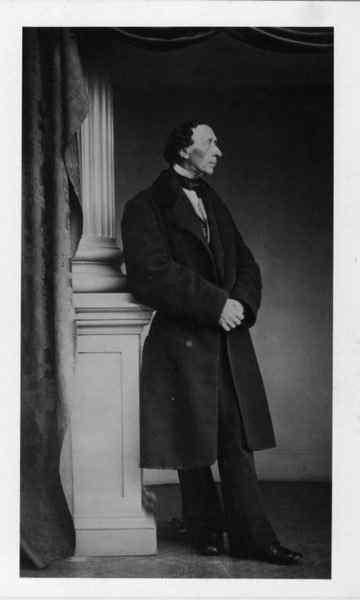 Ханс Кристиан Андерсен. Фотограф Рудольф Штриглер, 1861