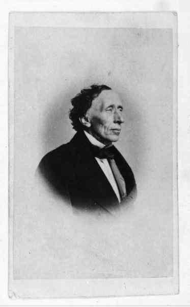Ханс Кристиан Андерсен. Фотограф Вильхельм Шрёдер, 1862