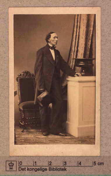 Ханс Кристиан Андерсен. Фотограф Георг Э. Хансен, 1862