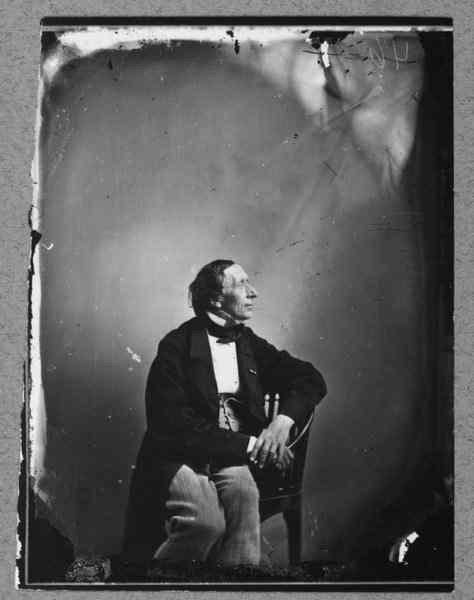 Ханс Кристиан Андерсен. Фотограф Хенрик Тилеманн, 1865