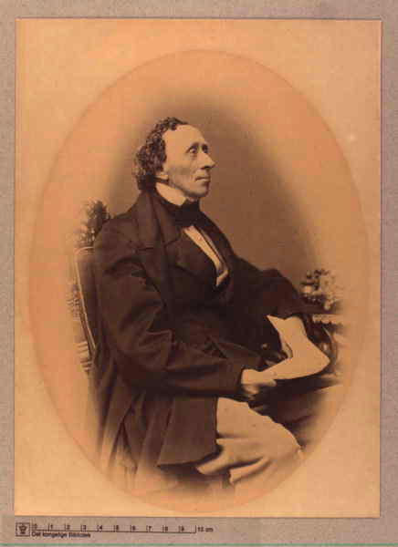 Ханс Кристиан Андерсен. Фотограф Георг Э. Хансен, 1866