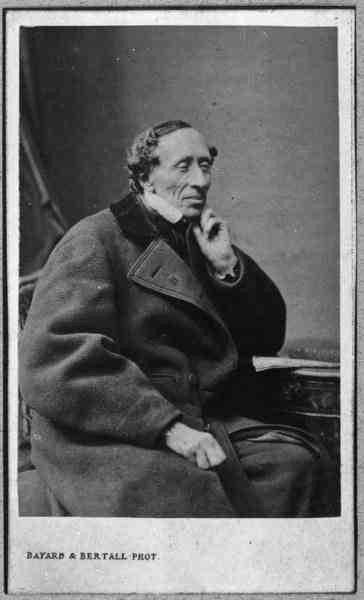 Ханс Кристиан Андерсен в Ролигхеде. Фотограф Баярд и Берталл, 1866