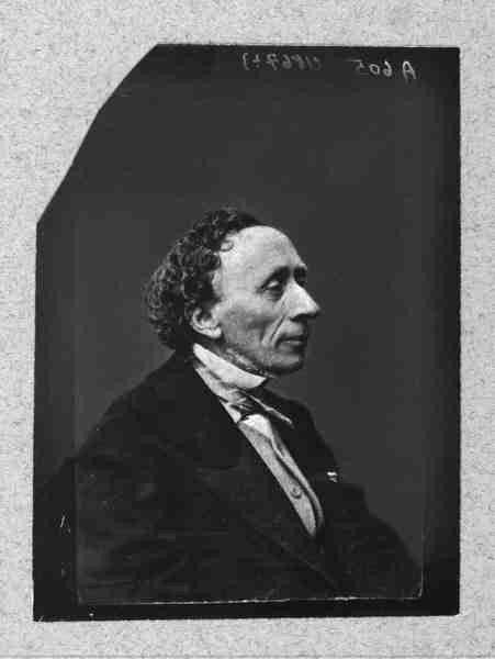 Ханс Кристиан Андерсен. Фотограф Бютц Мюллер и Ко, 1866