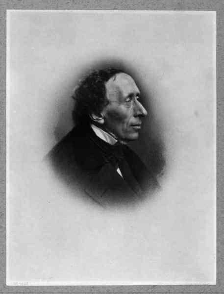 Ханс Кристиан Андерсен. Фотограф Георг Э. Хансен, 1867