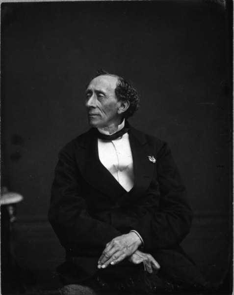 Ханс Кристиан Андерсен. Фотограф Георг Э. Хансен, 1868