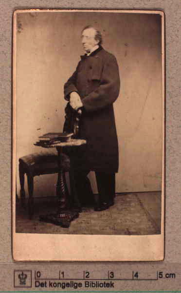 Ханс Кристиан Андерсен. Фотограф И.Б. Мельхиор, 1868