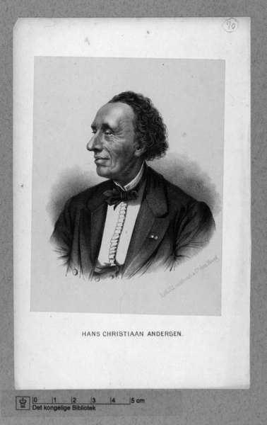 Ханс Кристиан Андерсен. Фотограф Н.К. Хансен, Шоу и Веллер, 1869