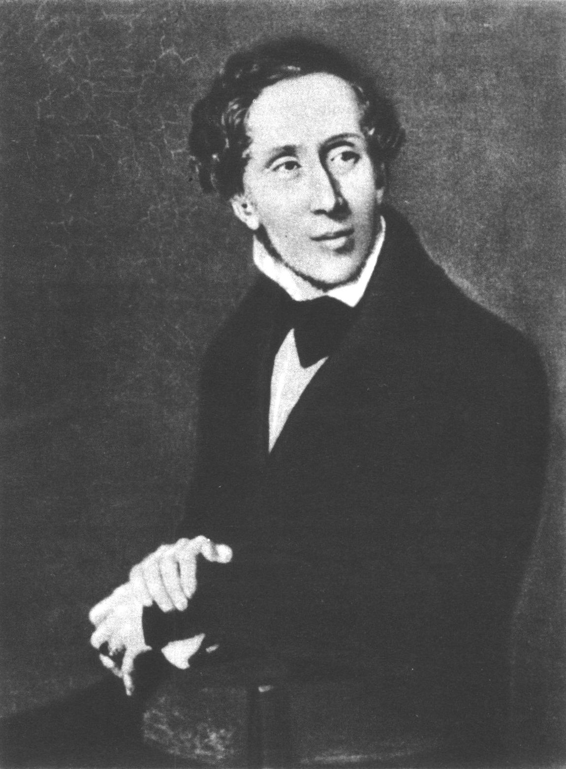 Портрет Андерсена 1836 года работы Йенсена