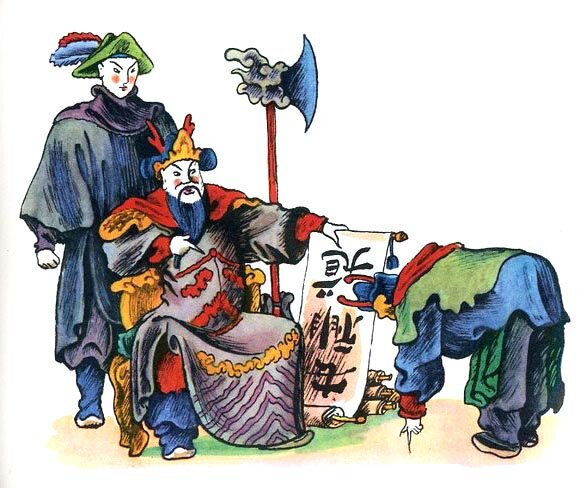Иллюстрации Владимира Конашевича к сказке «Соловей и император»