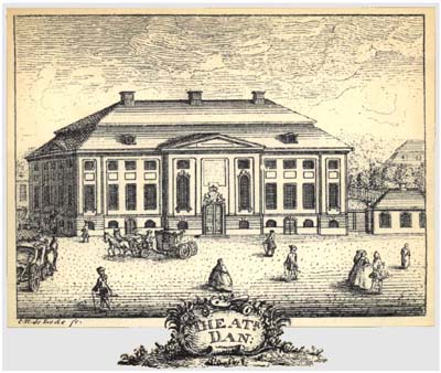Здание Королевского театра архитектора Эйгтведа, 1748 год