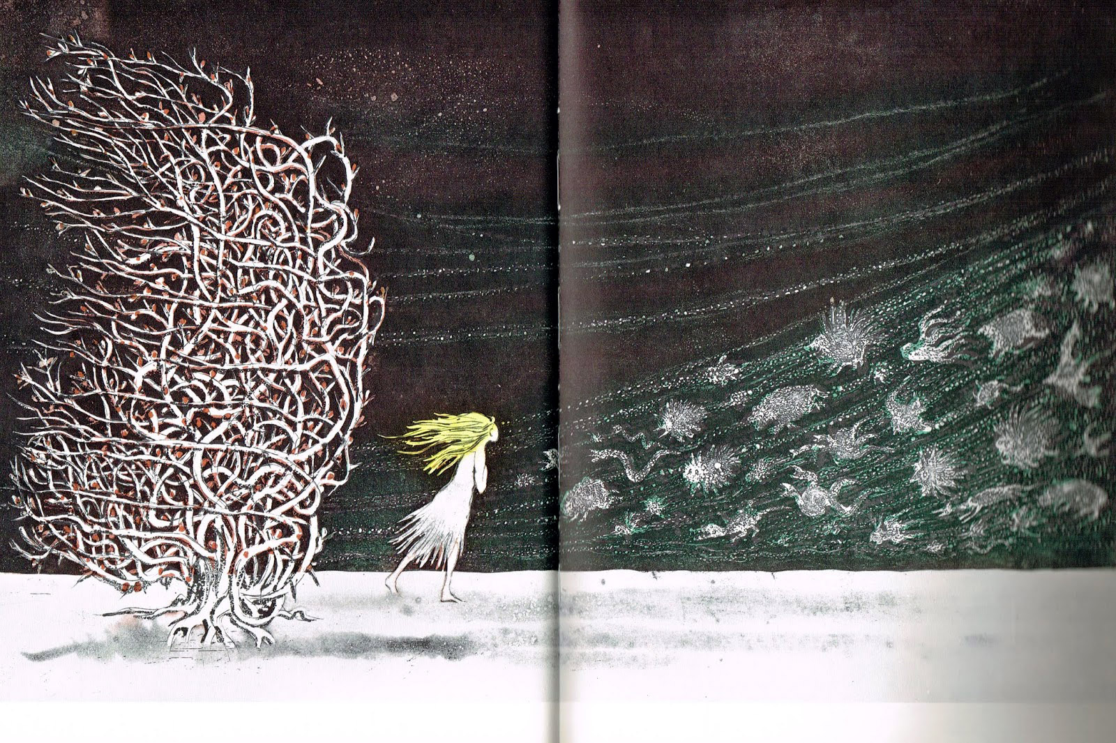 Иллюстрации Ларса Бо к сказке «Снежная королева»