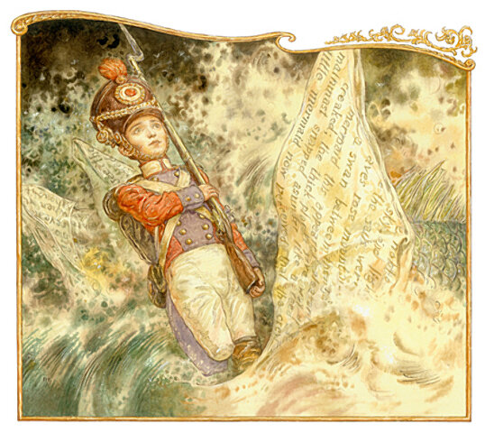 Иллюстрации Антона Ломаева к сказке «Стойкий оловянный солдатик»