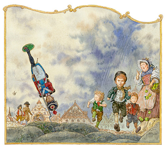 Иллюстрации Антона Ломаева к сказке «Стойкий оловянный солдатик»