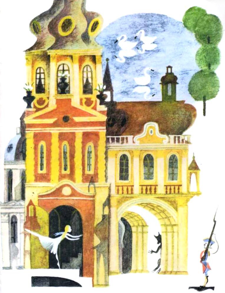 Иллюстрации Евгения Монина к сказке «Стойкий оловянный солдатик»