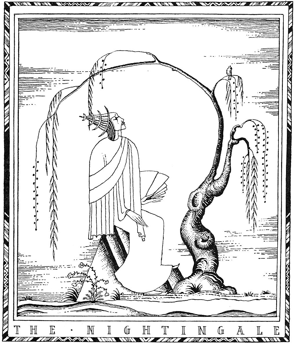 Иллюстрации Кея Нильсена к сказке «Соловей»