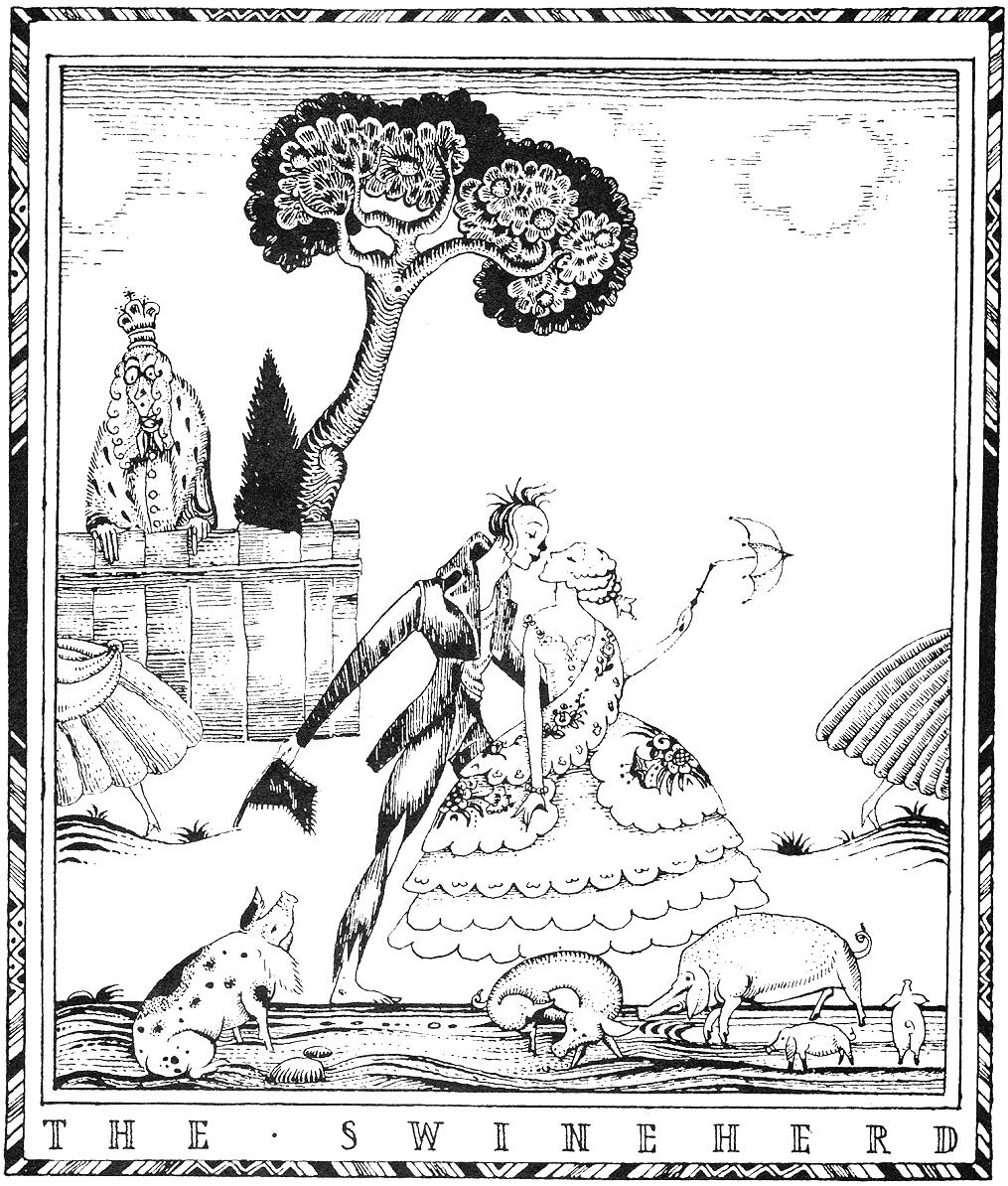 Иллюстрации Кея Нильсена к сказке «Свинопас»