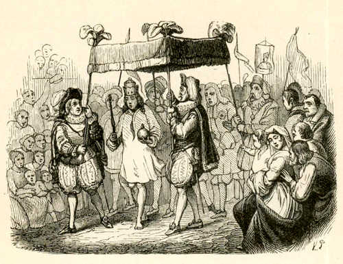 Иллюстрации Вильхельма Педерсена к сказке «Новое платье короля»