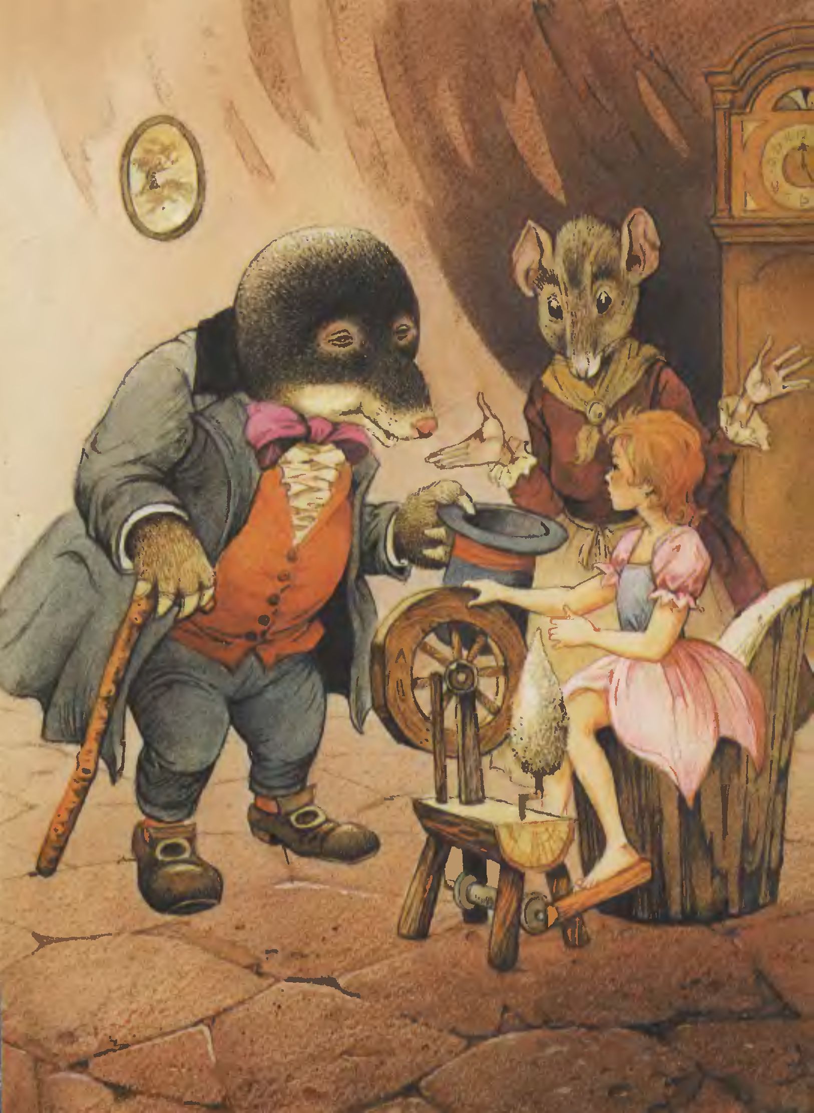 Иллюстрации Джона Пейшенса к сказке «Дюймовочка»